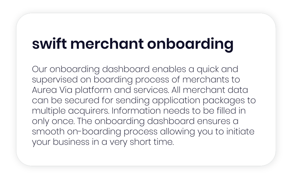 Swift Merchant onboarding